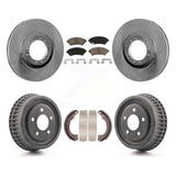 Front Rear Brake Rotors Ceramic Pad & Drum Kit For Pontiac Montana Buick Century