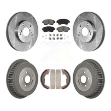 Charger l'image dans la galerie, Front Rear Disc Brake Rotor Ceramic Pad And Drum Kit For 1998-2003 Toyota Sienna
