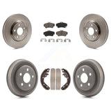 Front Rear Disc Brake Rotors Ceramic Pads And Drum Kit For 2003 Dodge Neon SRT-4