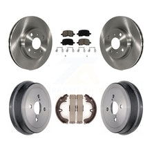 Load image into Gallery viewer, Front Rear Disc Brake Rotors Ceramic Pads And Drum Kit For Toyota Corolla