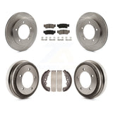 Front Rear Brake Rotors Ceramic Pad Drum Kit For Chevrolet Tracker Suzuki Vitara