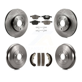 Front Rear Disc Brake Rotors Ceramic Pads And Drum Kit For Ford Focus K8C-102418