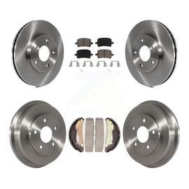 Front Rear Disc Brake Rotors Ceramic Pads And Drum Kit For Chevrolet HHR