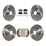Front Rear Disc Brake Rotors Ceramic Pads And Drum Kit For Chevrolet HHR