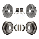 Front Rear Disc Brake Rotors Ceramic Pads And Drum Kit For Chevrolet HHR
