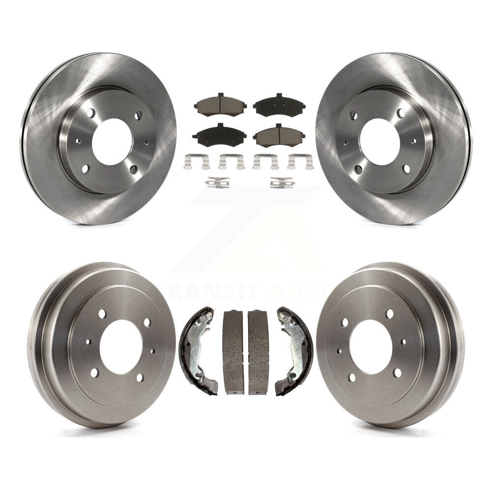 Front Rear Brake Rotor Ceramic Pad Drum Kit For Hyundai Elantra rear brakes