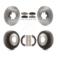 Load image into Gallery viewer, Front Rear Brake Rotor Ceramic Pad &amp; Drum Kit For Nissan Pathfinder INFINITI QX4