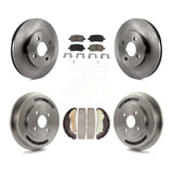 Front Rear Disc Brake Rotor Ceramic Pad Drum Kit For Chevrolet Cobalt Pontiac G5