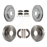 Front Rear Disc Brake Rotors Ceramic Pads And Drum Kit For Dodge Caliber