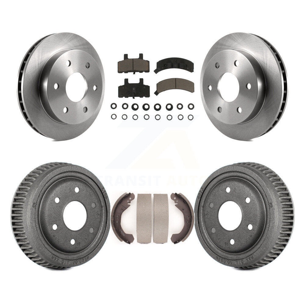 Front Rear Brake Rotor Ceramic Pad Drum Kit For Chevrolet K1500 GMC Yukon Blazer