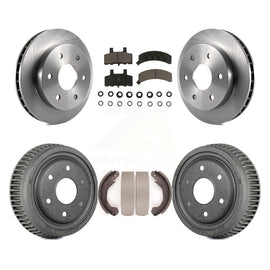 Front Rear Brake Rotor Ceramic Pad Drum Kit For Chevrolet K1500 GMC Yukon Blazer