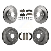 Charger l'image dans la galerie, Front Rear Brake Rotor Ceramic Pad Drum Kit For GMC Yukon With 11" Diameter