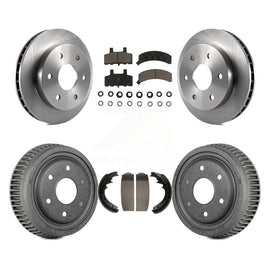 Front Rear Brake Rotor Ceramic Pad Drum Kit For GMC Yukon With 11