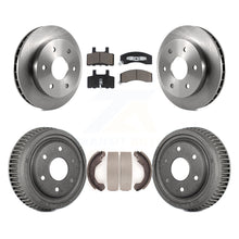 Charger l'image dans la galerie, Front Rear Brake Rotor Ceramic Pad Drum Kit For GMC Yukon With 10" Diameter