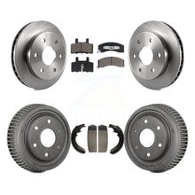 Charger l'image dans la galerie, Front Rear Brake Rotor Ceramic Pad Drum Kit For GMC Yukon With 11" Diameter