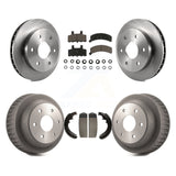 Front Rear Disc Brake Rotors Ceramic Pads And Drum Kit For Chevrolet K2500