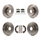 Front Rear Disc Brake Rotor Ceramic Pad Drum Kit For Suzuki SX4 rear brakes