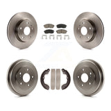 Front Rear Disc Brake Rotor Ceramic Pad Drum Kit For Suzuki SX4 rear brakes