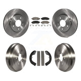 Front Rear Disc Brake Rotor Ceramic Pad Drum Kit For Nissan NV200 Chevrolet City