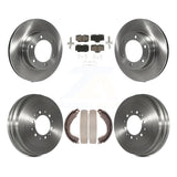 Front Rear Disc Brake Rotors Ceramic Pads And Drum Kit For Toyota 4Runner