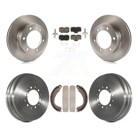 Front Rear Disc Brake Rotors Ceramic Pads And Drum Kit For Toyota 4Runner