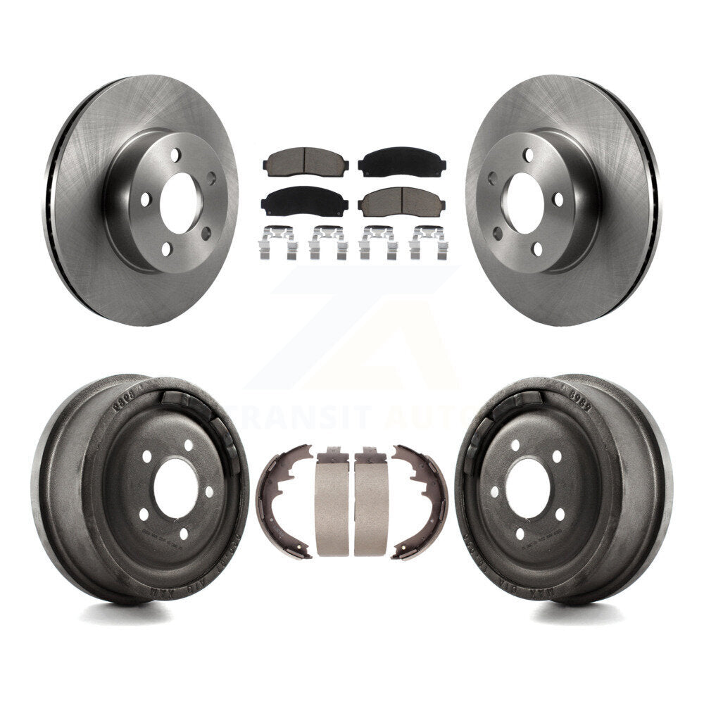 Front Rear Disc Brake Rotor Ceramic Pad And Drum Kit For Ford Ranger Mazda B4000