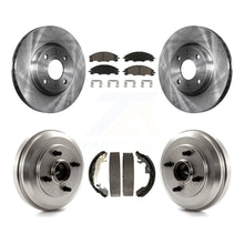 Charger l'image dans la galerie, Front Rear Disc Brake Rotors Ceramic Pads And Drum Kit For 2009-2011 Ford Focus