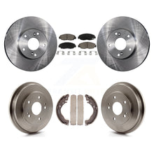 Charger l'image dans la galerie, Front Rear Disc Brake Rotors Ceramic Pads And Drum Kit For 2011 Honda Civic GX