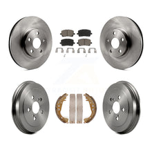 Load image into Gallery viewer, Front Rear Disc Brake Rotors Ceramic Pads And Drum Kit For Toyota Corolla