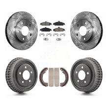 Charger l'image dans la galerie, Front Rear Brake Rotor Ceramic Pad Drum Kit For Pontiac Grand Am Chevrolet Alero