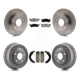 Front Rear Disc Brake Rotors Ceramic Pads And Drum Kit For GMC Jimmy K8C-102579
