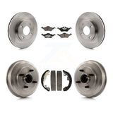 Front Rear Disc Brake Rotors Ceramic Pads And Drum Kit For Ford Focus K8C-102590