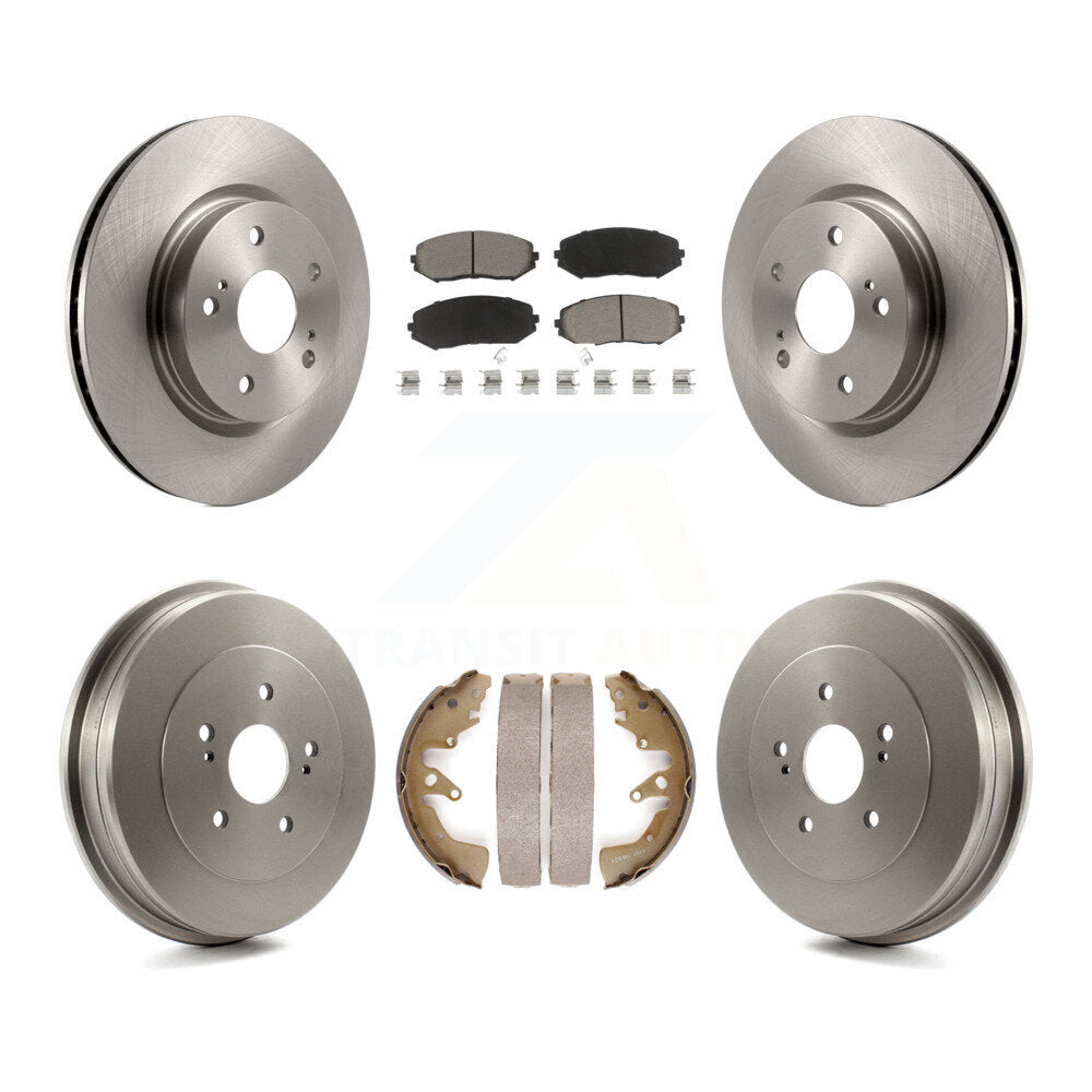 [Front+Rear] 2006-2008 Suzuki Grand Vitara Premium OE Brake Rotor Drum Kit & Ceramic Pads For Max Braking