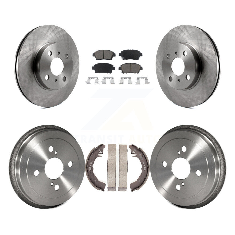 [Front+Rear] 2001-2005 Toyota Echo Premium OE Brake Kit & Ceramic Pads For Max Braking