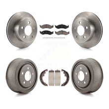 Load image into Gallery viewer, Front Rear Disc Brake Rotors Ceramic Pads And Drum Kit For Jeep Wrangler TJ