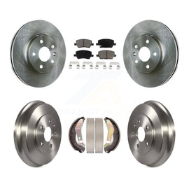 [Front+Rear] 2018-2020 Chevrolet Sonic Premium OE Brake Rotor Drum Kit & Ceramic Pads For Max Braking