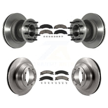 Load image into Gallery viewer, Front Rear Disc Brake Rotors Ceramic Pad Kit For Ford E-350 Super Duty Econoline