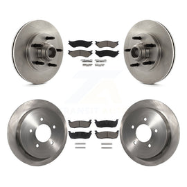 Front Rear Disc Brake Rotors And Ceramic Pads Kit For Ford F-150 Heritage RWD