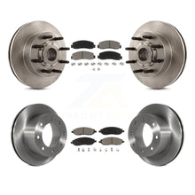 Charger l'image dans la galerie, Front Rear Disc Brake Rotors Ceramic Pad Kit For Ford F-250 Super Duty F-350 RWD