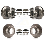 [Front+Rear] 2012 Ford F-350 Super Duty RWD Premium OE Brake Rotors & Ceramic Pads Kit For Max Braking