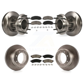 [Front+Rear] 2011 Ford F-350 Super Duty RWD Premium OE Brake Rotors & Ceramic Pads Kit For Max Braking