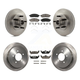 [Front+Rear] 2004 Ford F-150 RWD Premium OE Brake Rotors & Ceramic Pads Kit For Max Braking