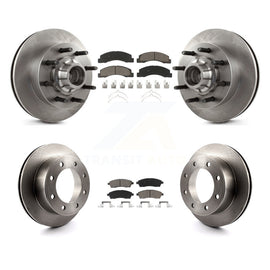 Front Rear Brake Rotor Ceramic Pad Kit For Ford F-250 Super Duty F-350 Excursion