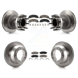 Front Rear Disc Brake Rotors And Ceramic Pads Kit For Ford F-350 Super Duty