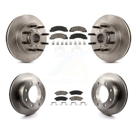 [Front+Rear] 2005 Ford Excursion RWD Premium OE Brake Rotors & Ceramic Pads Kit For Max Braking