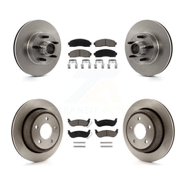 Front Rear Disc Brake Rotors And Ceramic Pads Kit For Mazda B2300