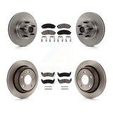 Front Rear Disc Brake Rotors And Ceramic Pads Kit For Mazda B2300