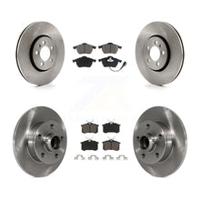 Load image into Gallery viewer, Front Rear Disc Brake Rotors Hub &amp; Ceramic Pad Kit For 1999 Volkswagen Golf 2.8L