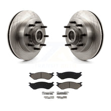 Charger l&#39;image dans la galerie, Front Brake Rotors Ceramic Pad Kit For 1999 Dodge Ram 1500 Van With 4000 Lb Axle