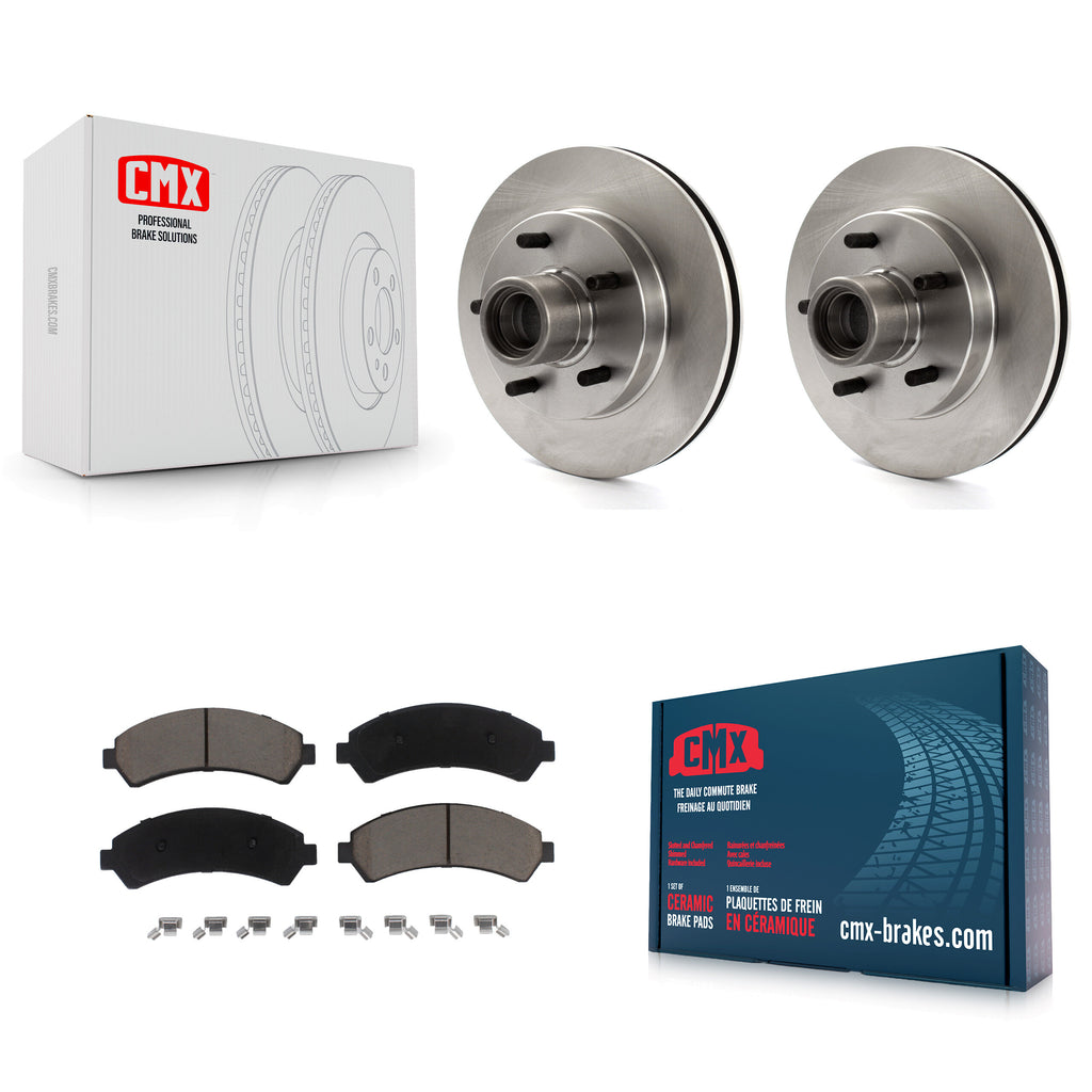 [Front] 2000 Chevrolet Blazer RWD Premium OE Brake Rotors & Ceramic Pads Kit For Max Braking